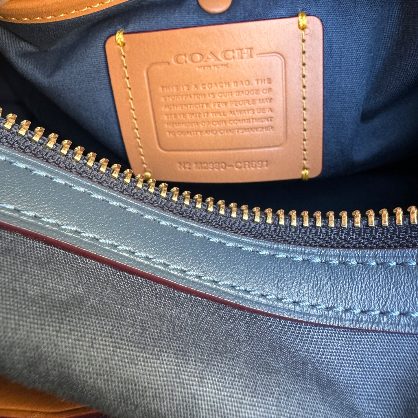 Coach Canvas Denim Monogram Rogue 25 Shoulder Bag