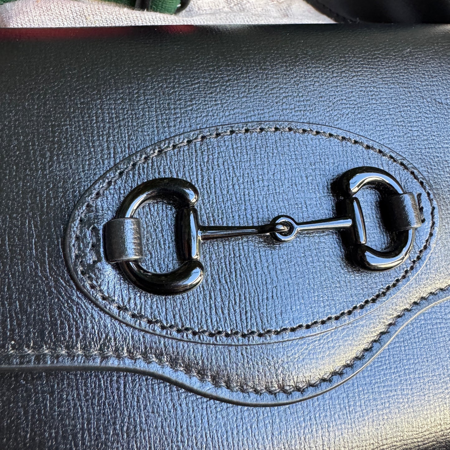 Gucci Azalea Calfskin Web Monochrome Horsebit 1955 Crossbody