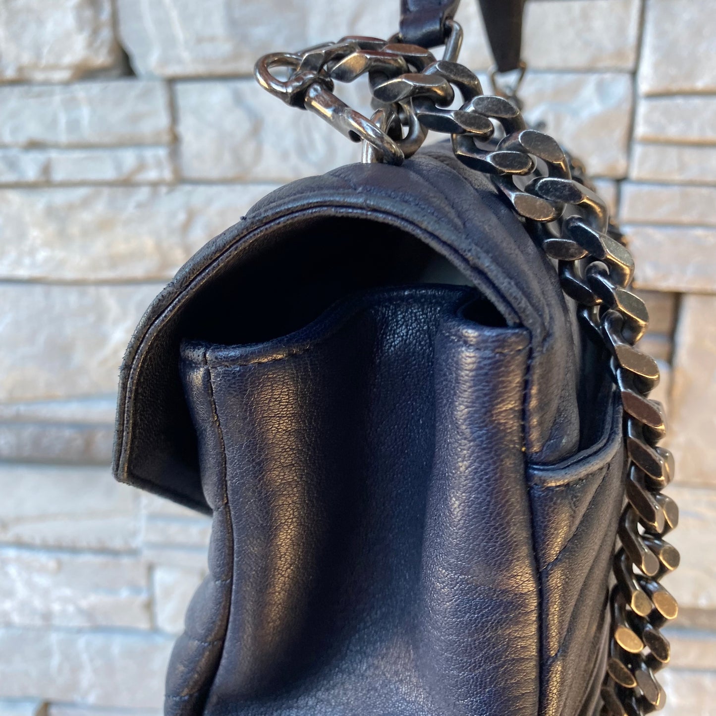 Saint Laurent Large Monogram Matelasse College Bag