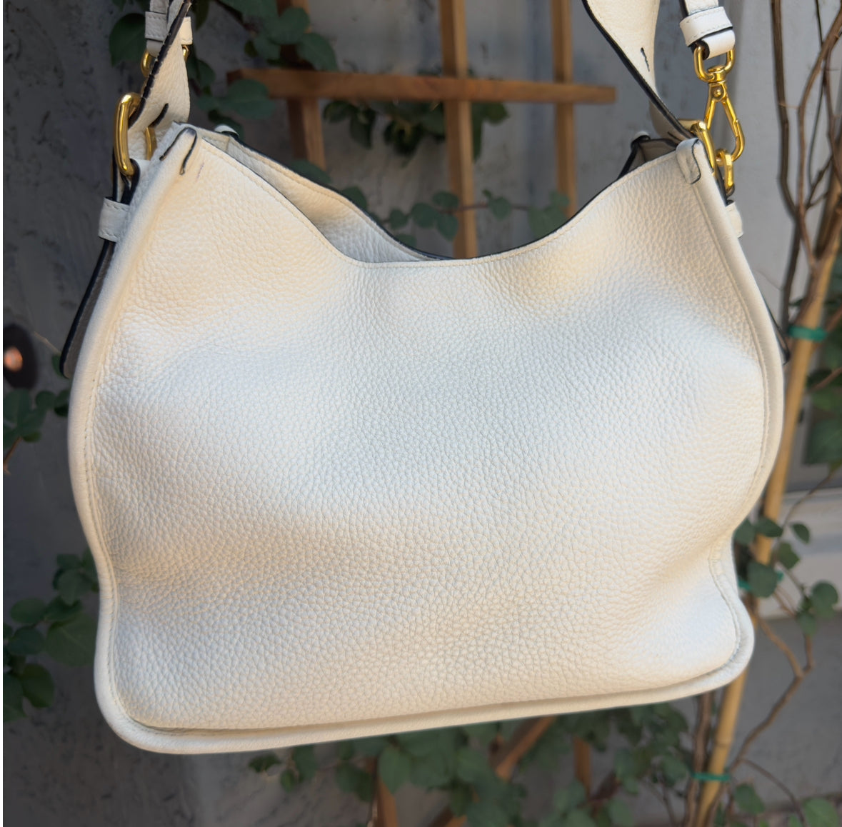Prada Vitello Daino Phenix Nylon Web Stripe Crossbody