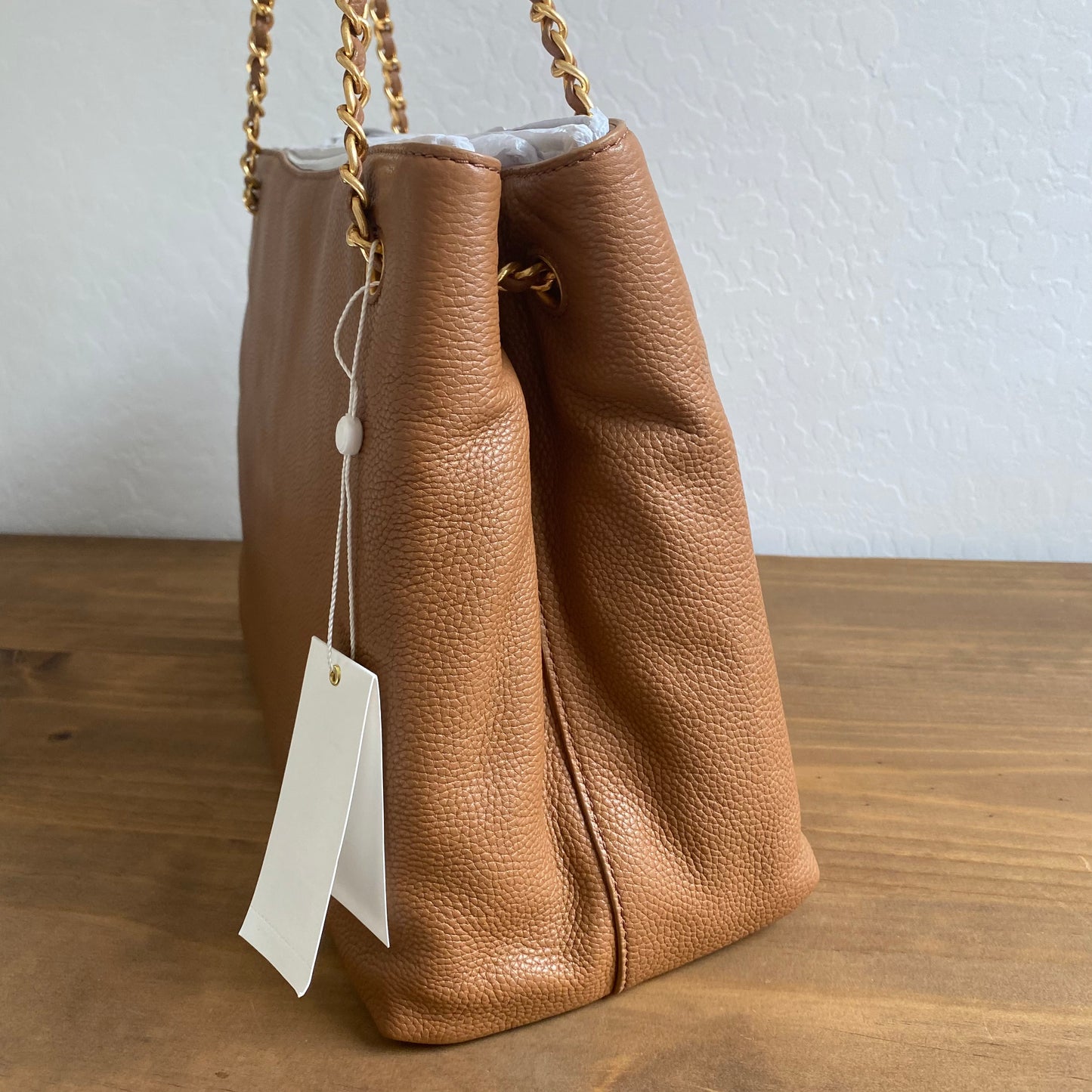 Tory Burch Britten Triple Compartment Leather Tote