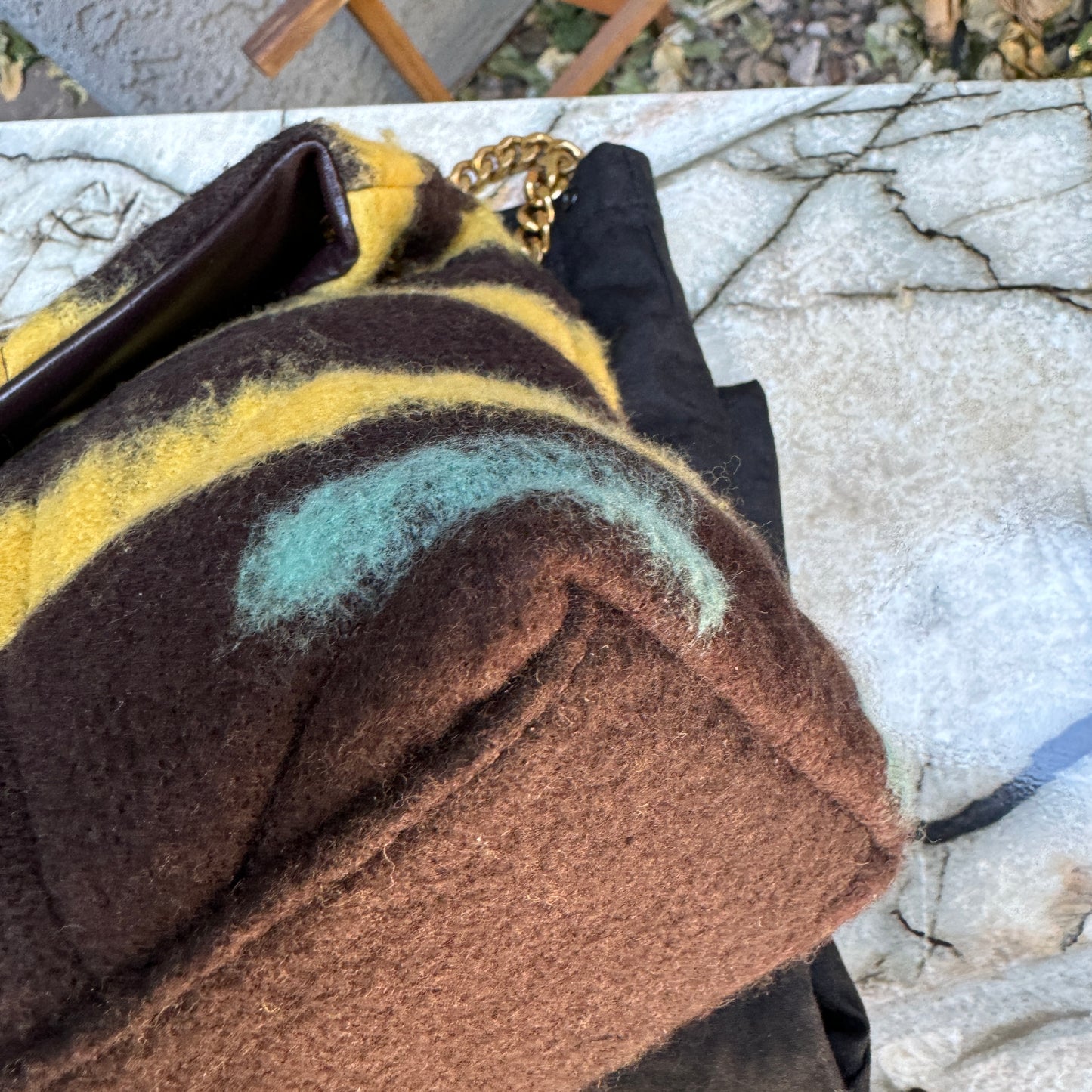 Saint Laurent Small LouLou Wool Tie Dye Puffer Crossbody