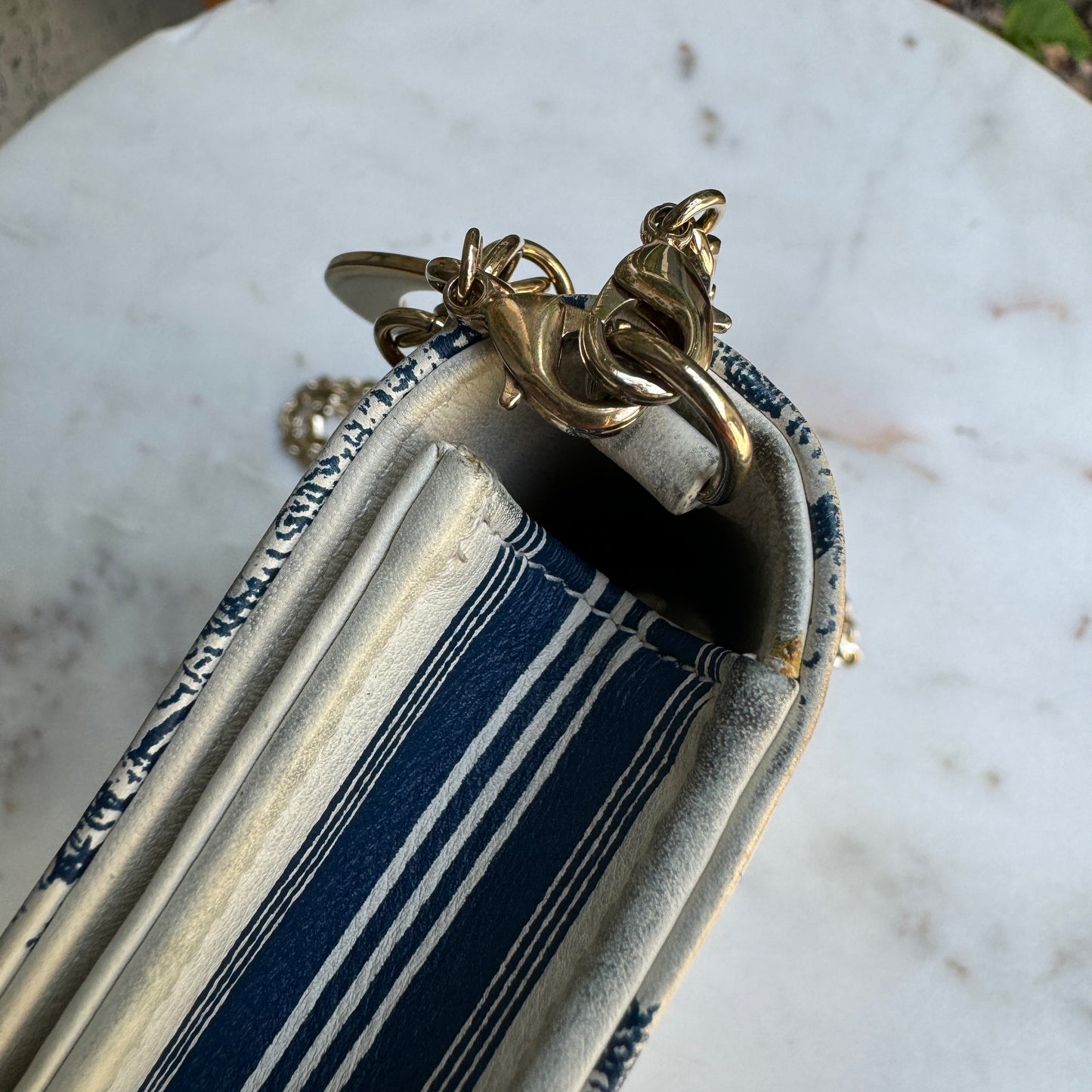 Christian Dior Toile De Jouy Chain Crossbody