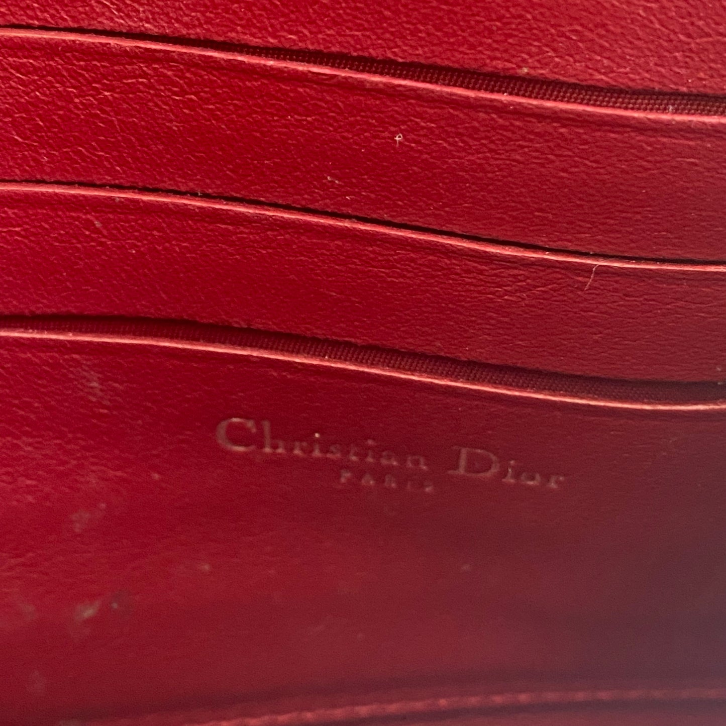 Dior Patent Leather Cannage Miss Dior Wallet on Chain Crossbody