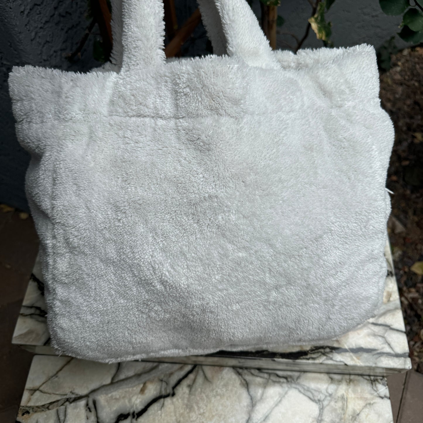 Prada Logo Terry Cloth Tote