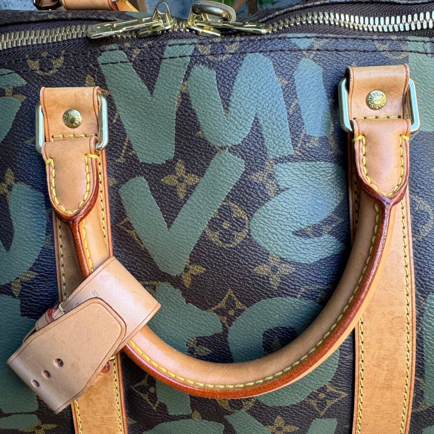 Louis Vuitton Limited Edition Monogram Graffiti 50 Keepall Duffel