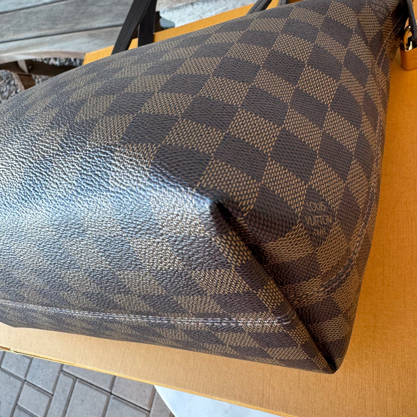 Louis Vuitton Iena PM Damier Ebene Tote