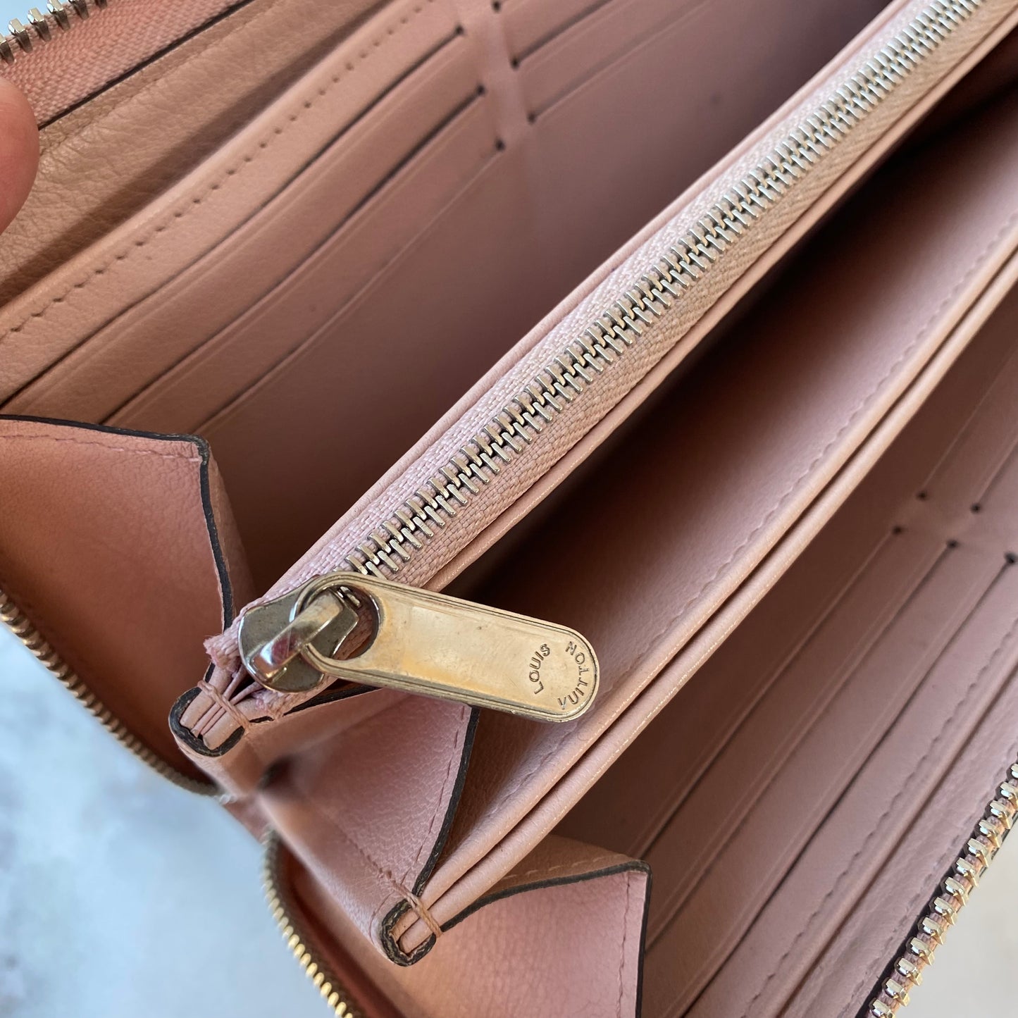Louis Vuitton Mahina Leather Zippy Wallet