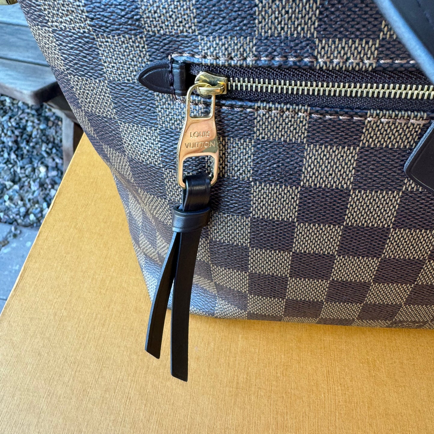 Louis Vuitton Iena PM Damier Ebene Tote