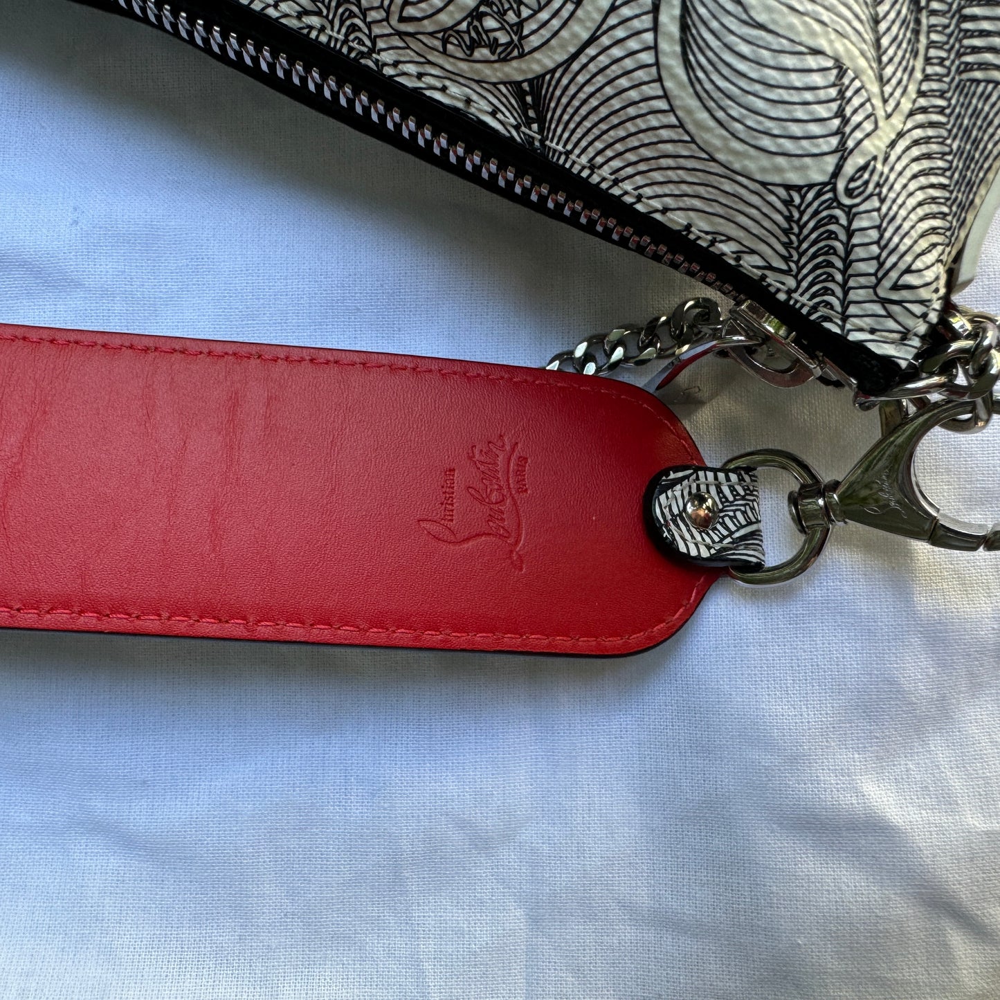 Christian Louboutin Loubila Hybrid Monogram Pouch Crossbody