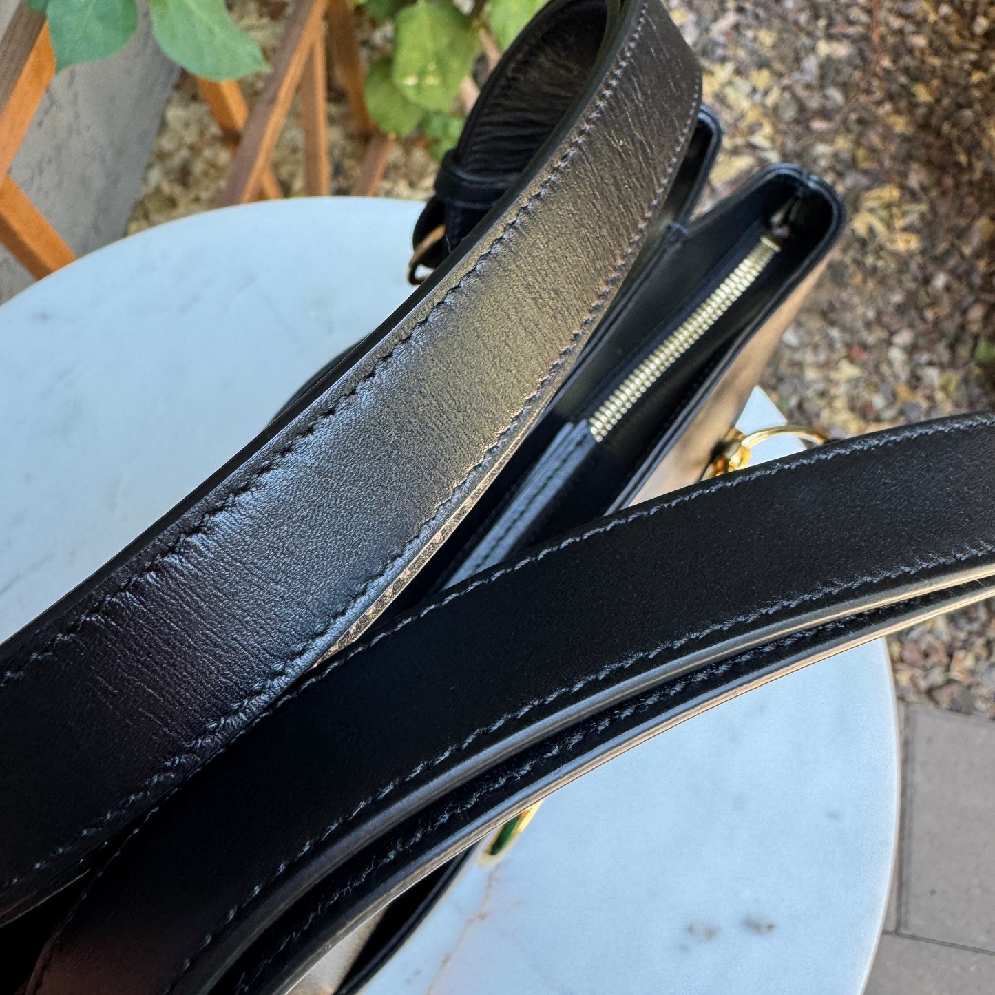 Gucci Arli Leather GG Shoulder Bag