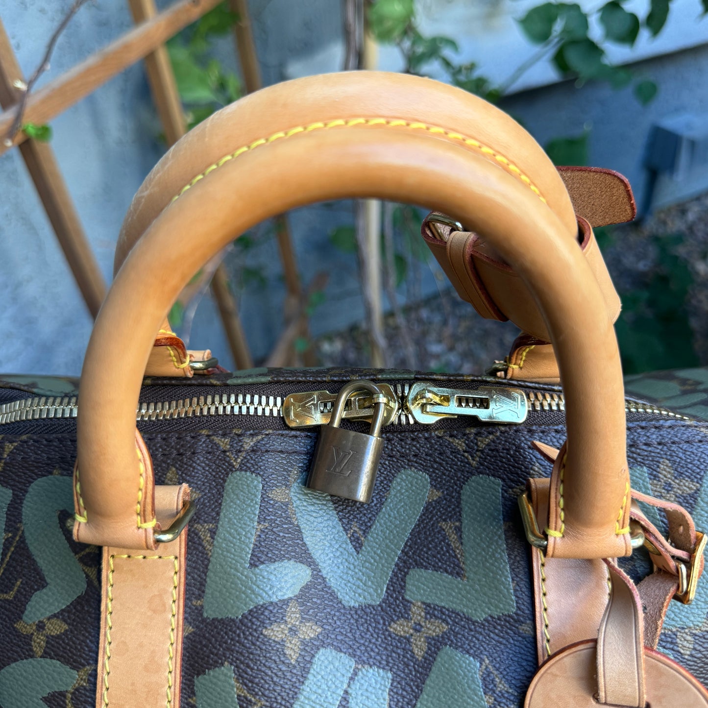 Louis Vuitton Limited Edition Monogram Graffiti 50 Keepall Duffel