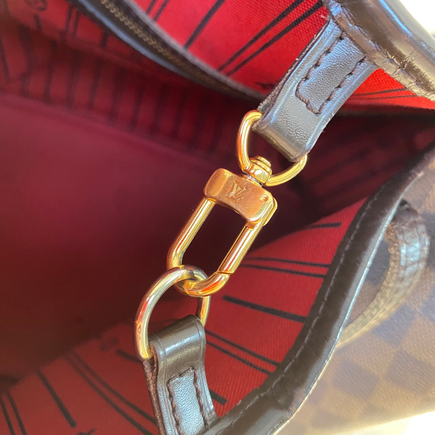 Louis Vuitton Damier Ebene Neverfull MM Tote