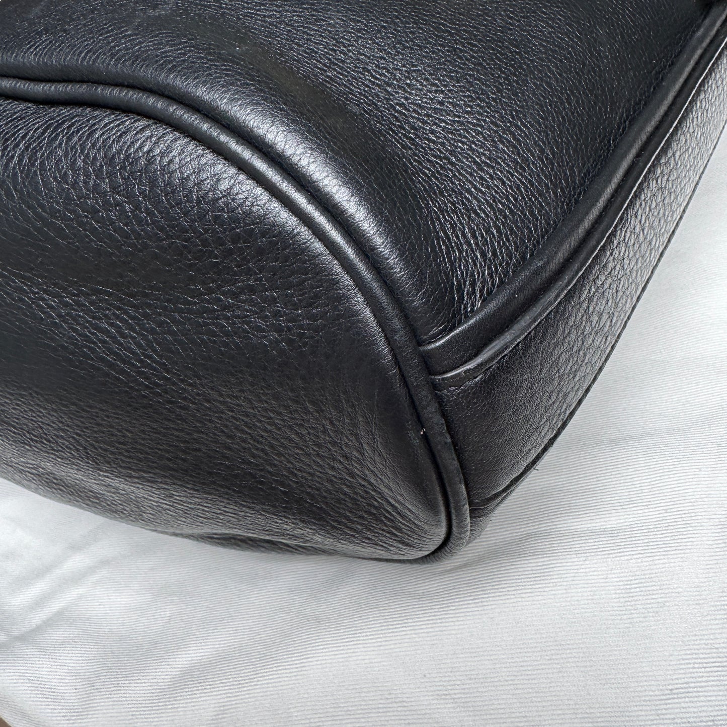 Ferragamo Archive Gancio Leather Hobo
