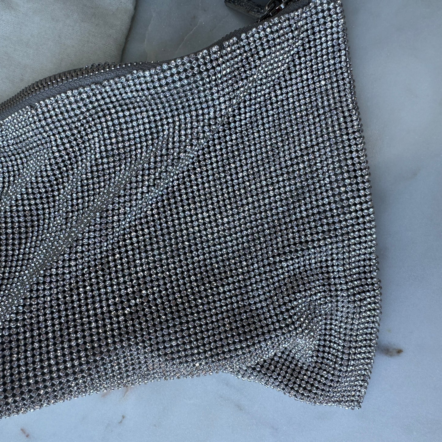 Cult Gaia Hera Rhinestone Shoulder Bag