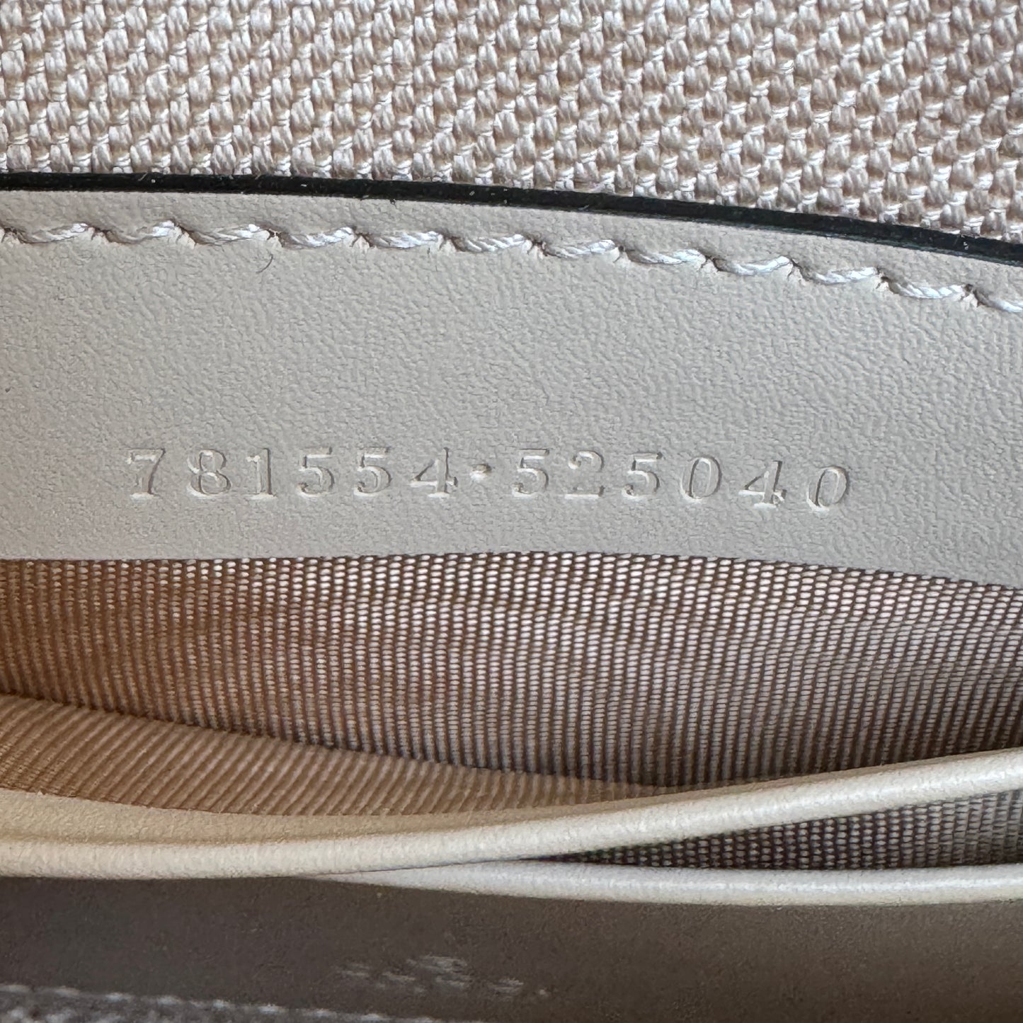 Gucci Calfskin GG Super Mini Debossed Chain Wallet Crossbody