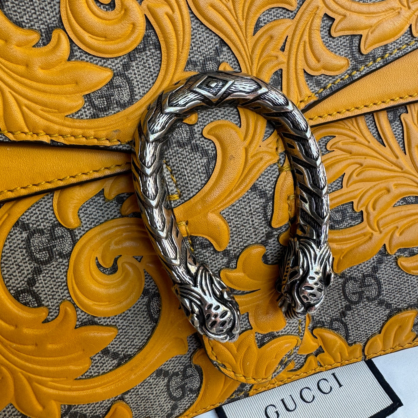 Gucci GG Supreme Arabesque Medium Dionysus Shoulder Bag