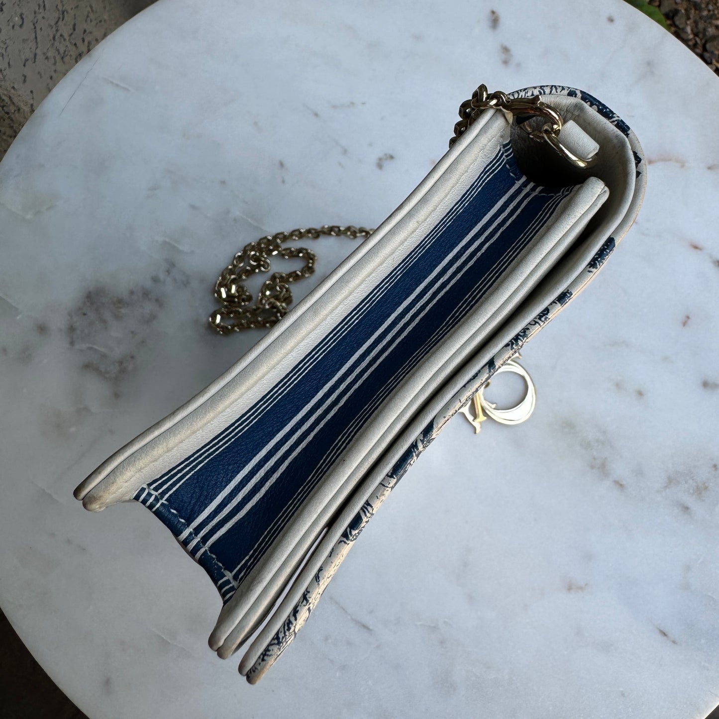 Christian Dior Toile De Jouy Chain Crossbody