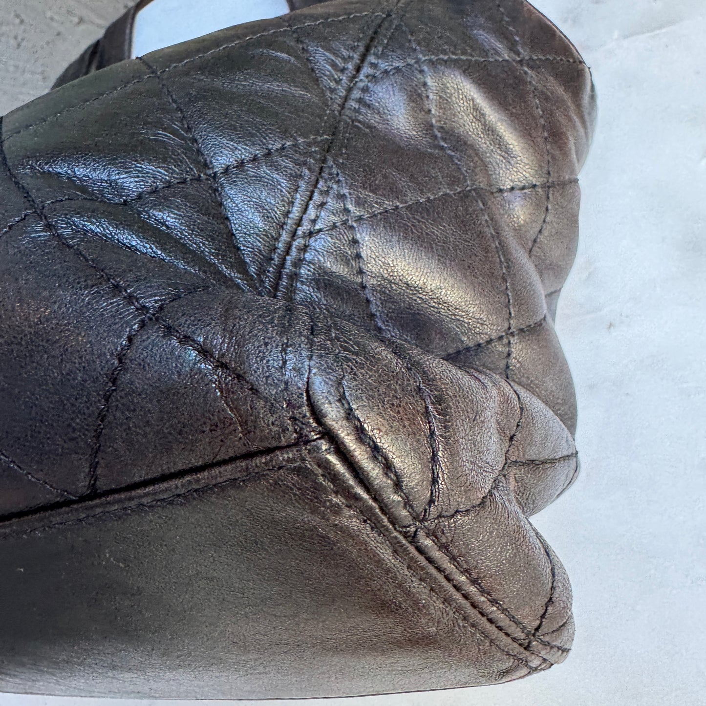 Chanel Quilted Lambskin Leather Vintage CC Flap Shoulder Bag