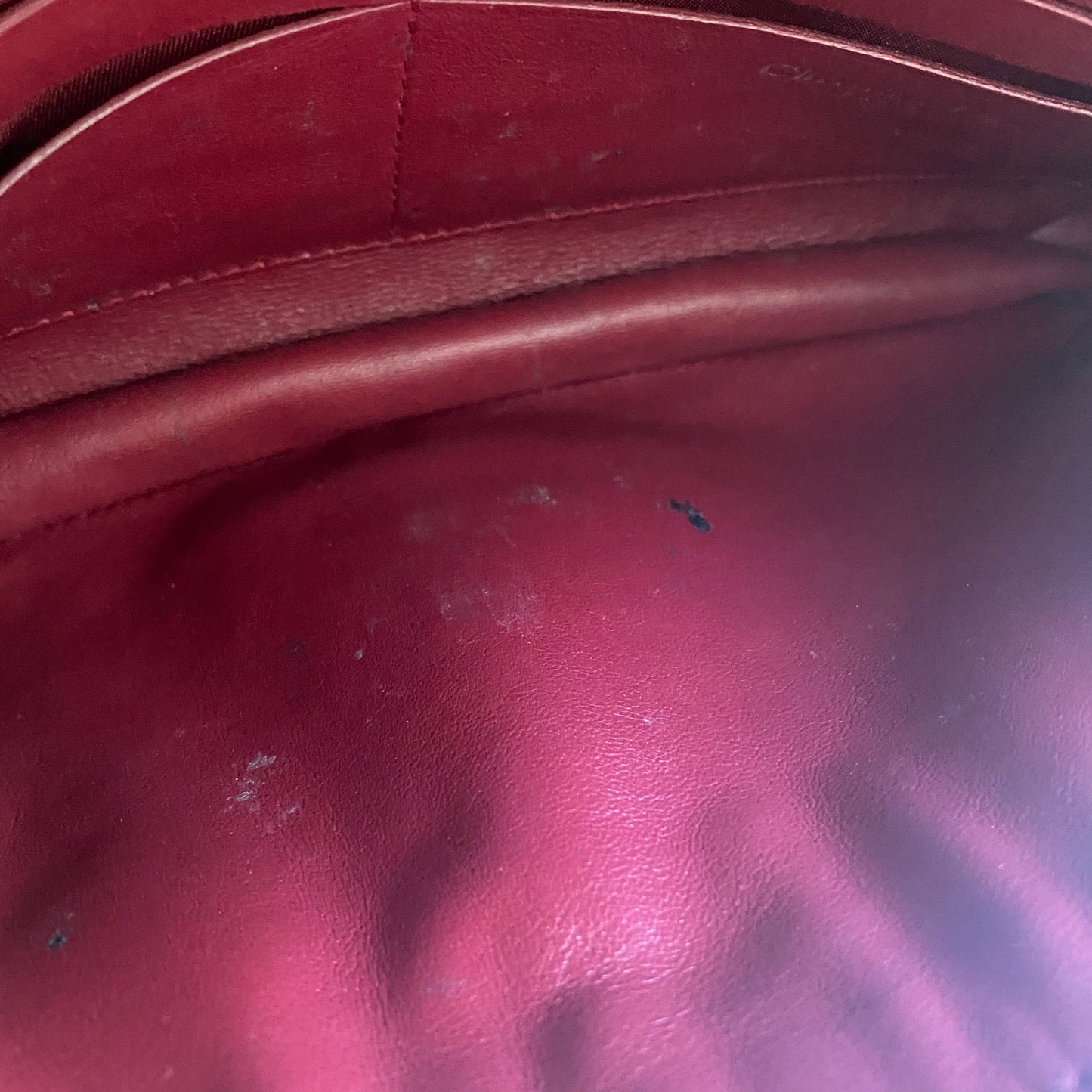 Dior Patent Leather Cannage Miss Dior Wallet on Chain Crossbody