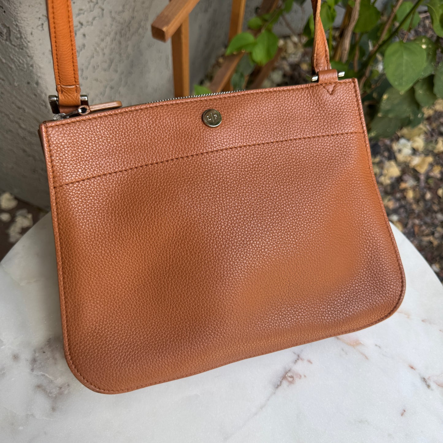 Loro Piana Milky Way Odessa Leather Crossbody