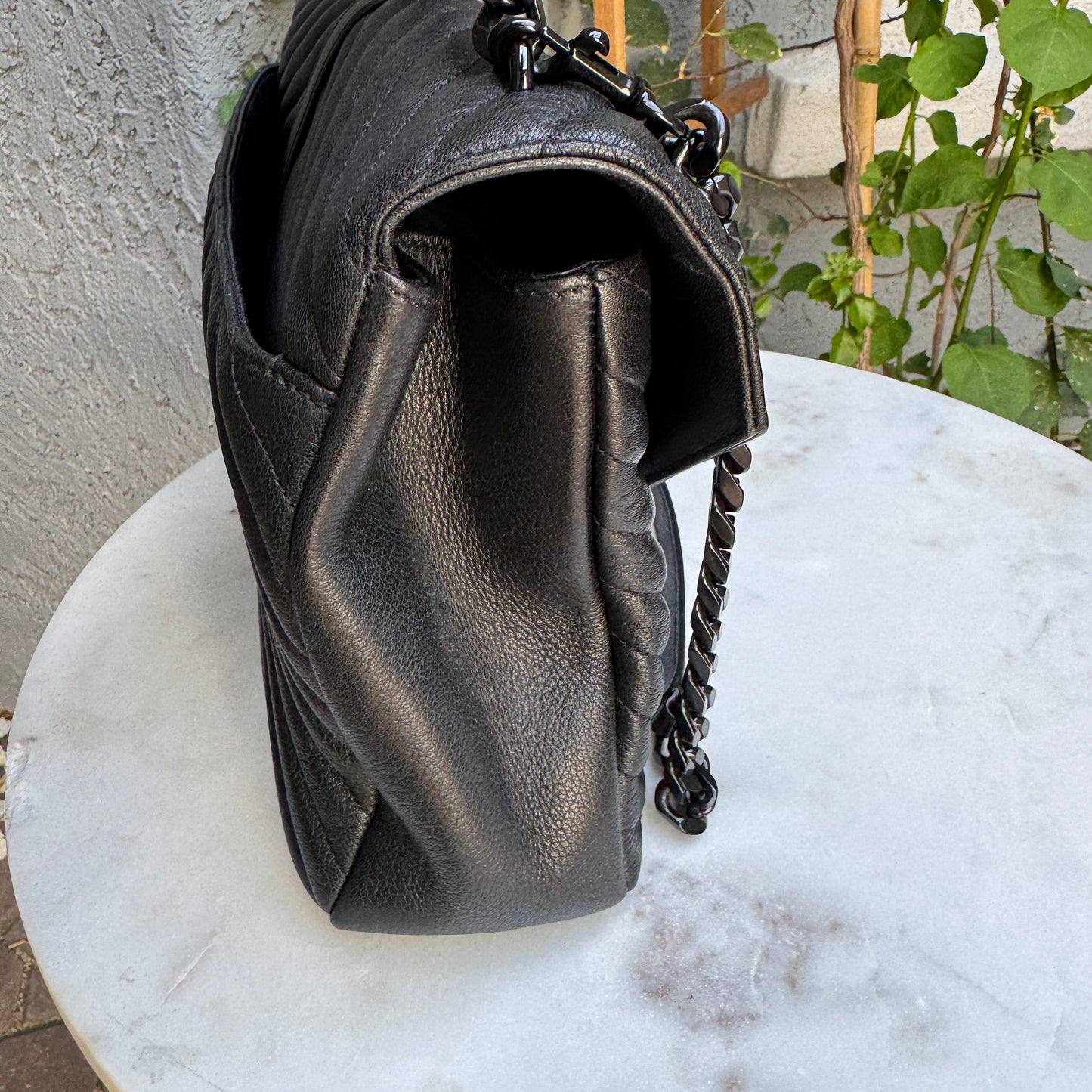 Saint Laurent Monochrome Large College Flap Shoulder Bag