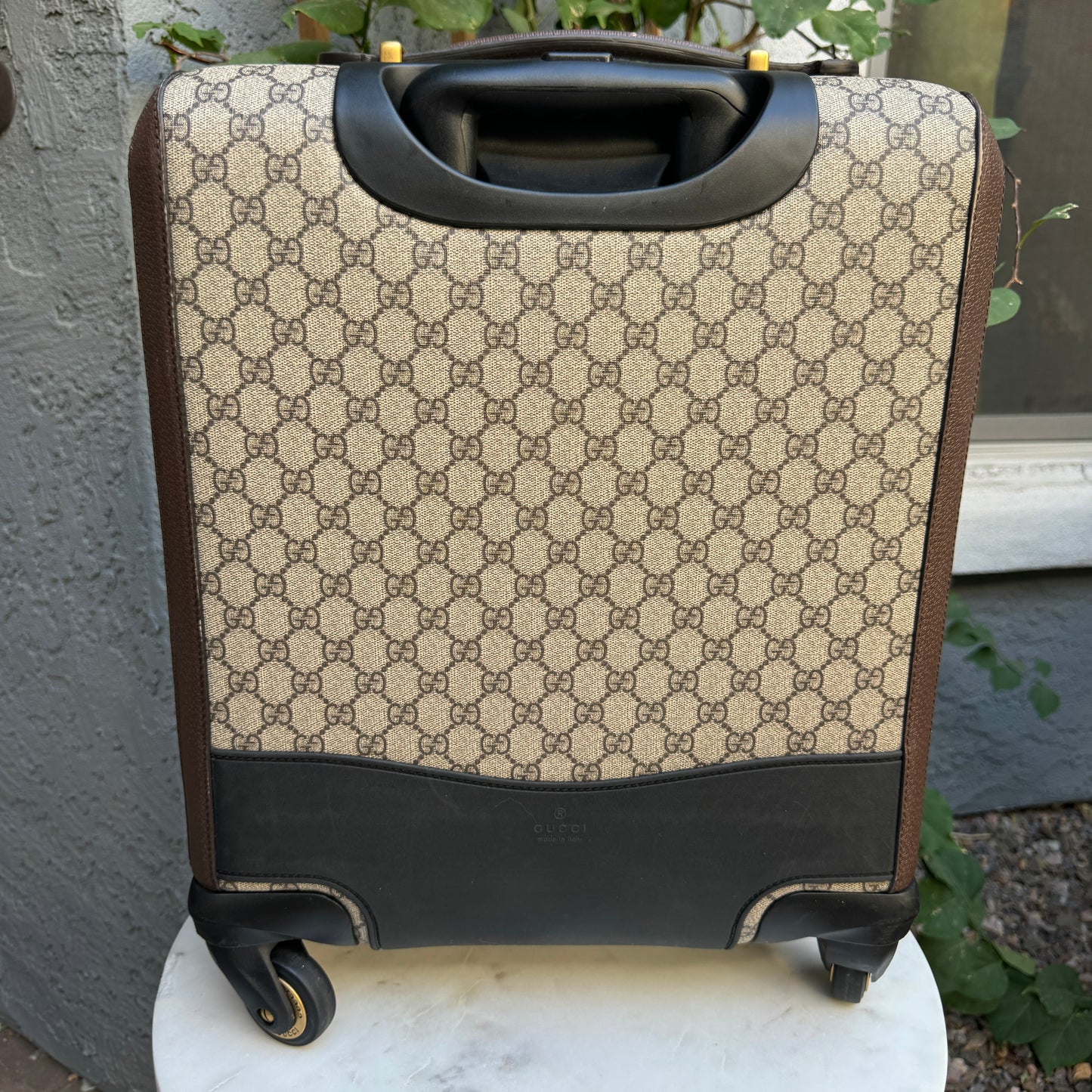 Gucci Savoy Small Monogram Trolley Suitcase