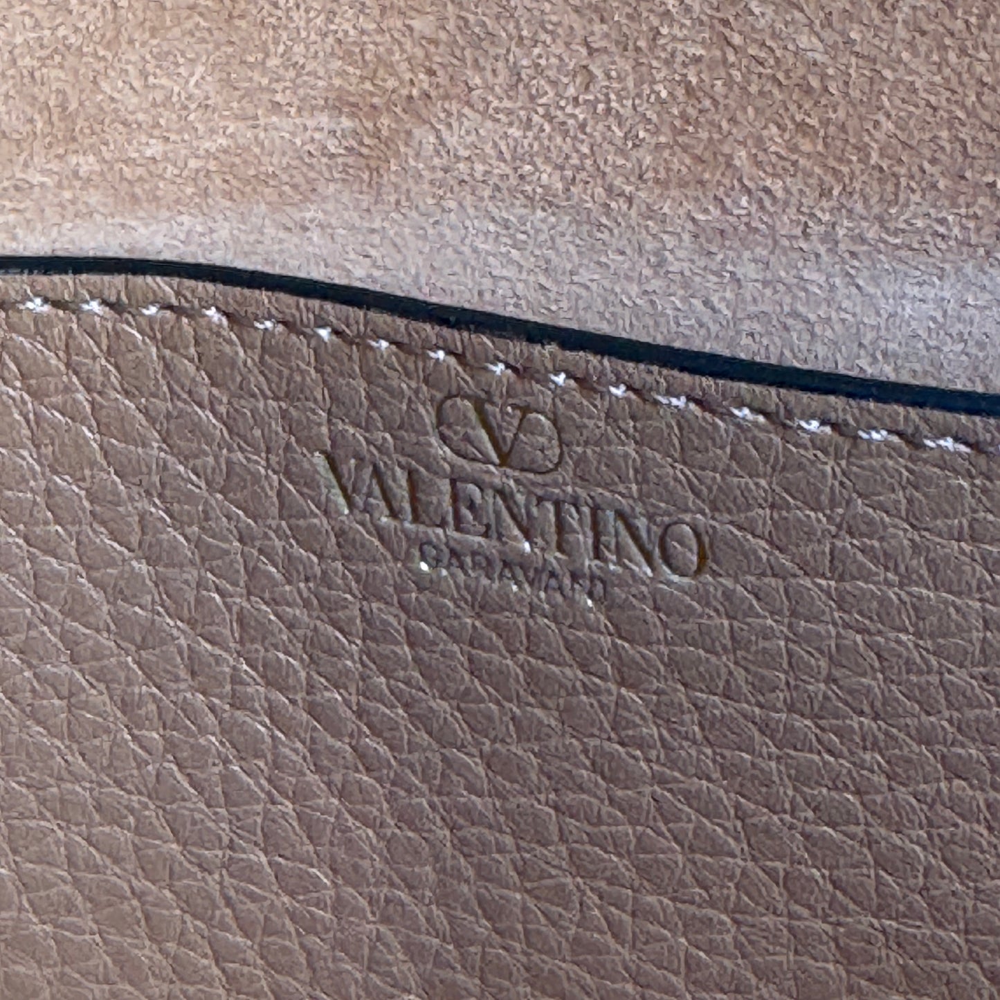 Valentino Garavani Alltime Grainy Calfskin Shoulder Bag