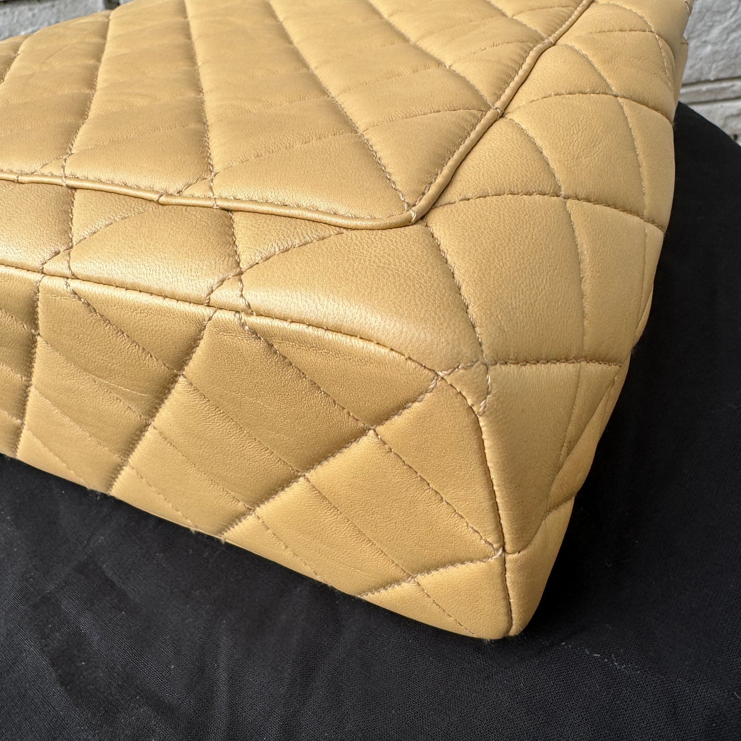 Chanel Vintage Quilted Lambskin and Resin Chain Shoulder Bag