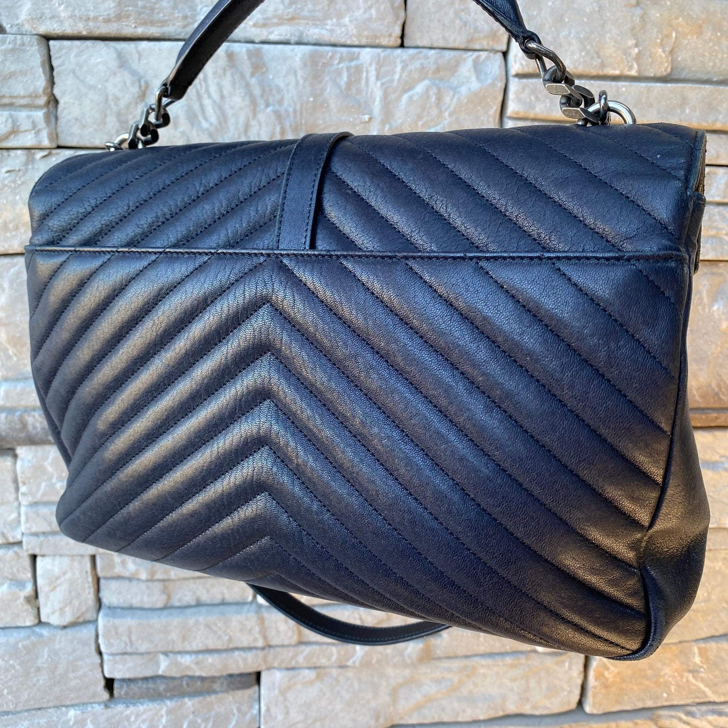 Saint Laurent Large Monogram Matelasse College Bag