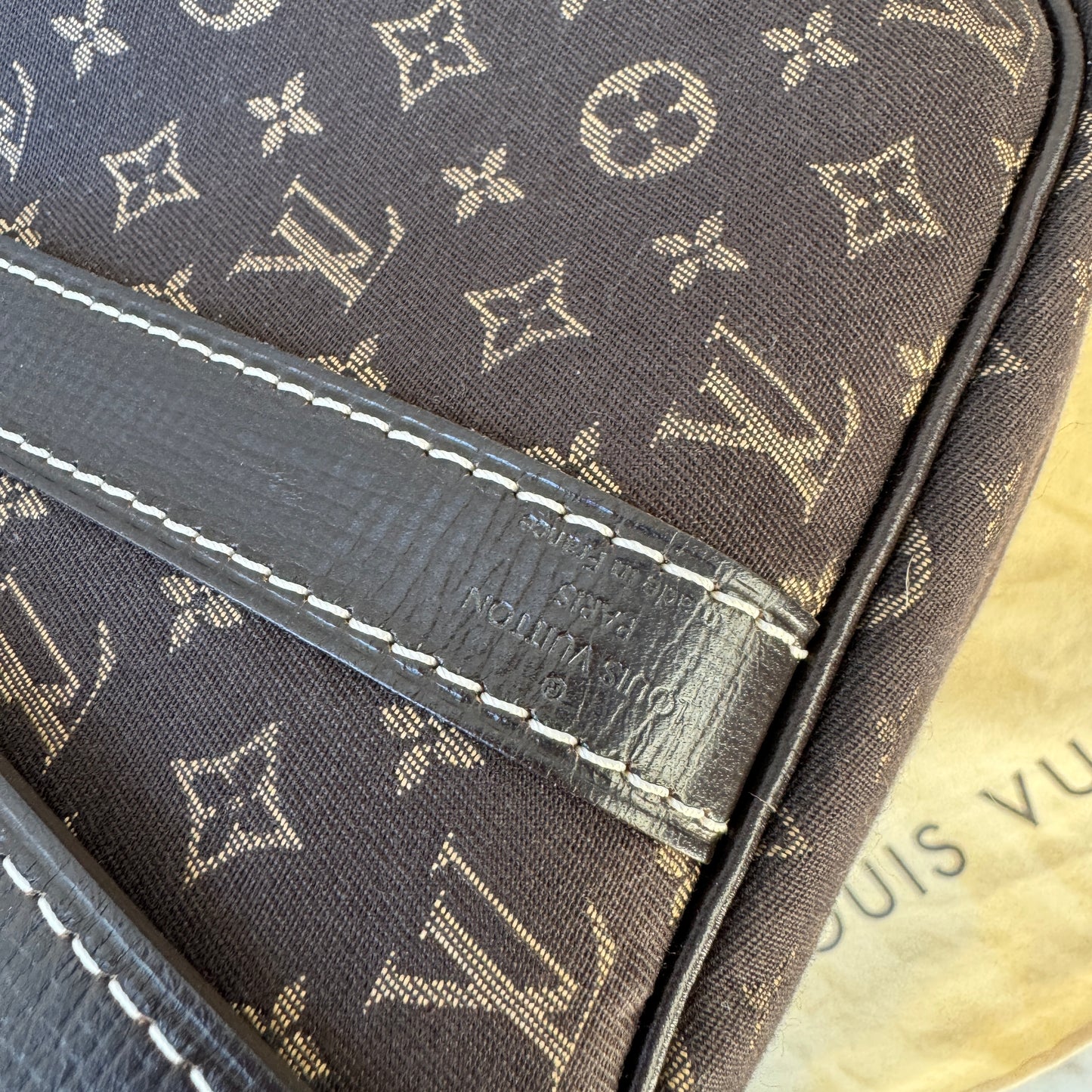 Louis Vuitton Monogram Mini Lin Speedy Bandouliere 30
