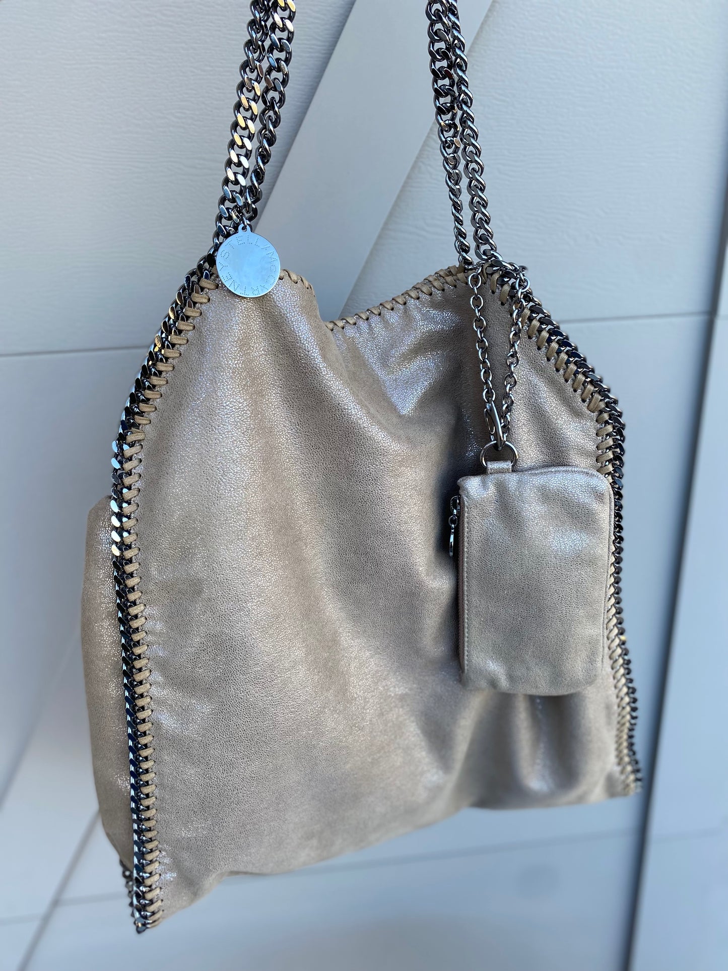 Stella McCartney Shaggy Deer Large Falabella with Pouch