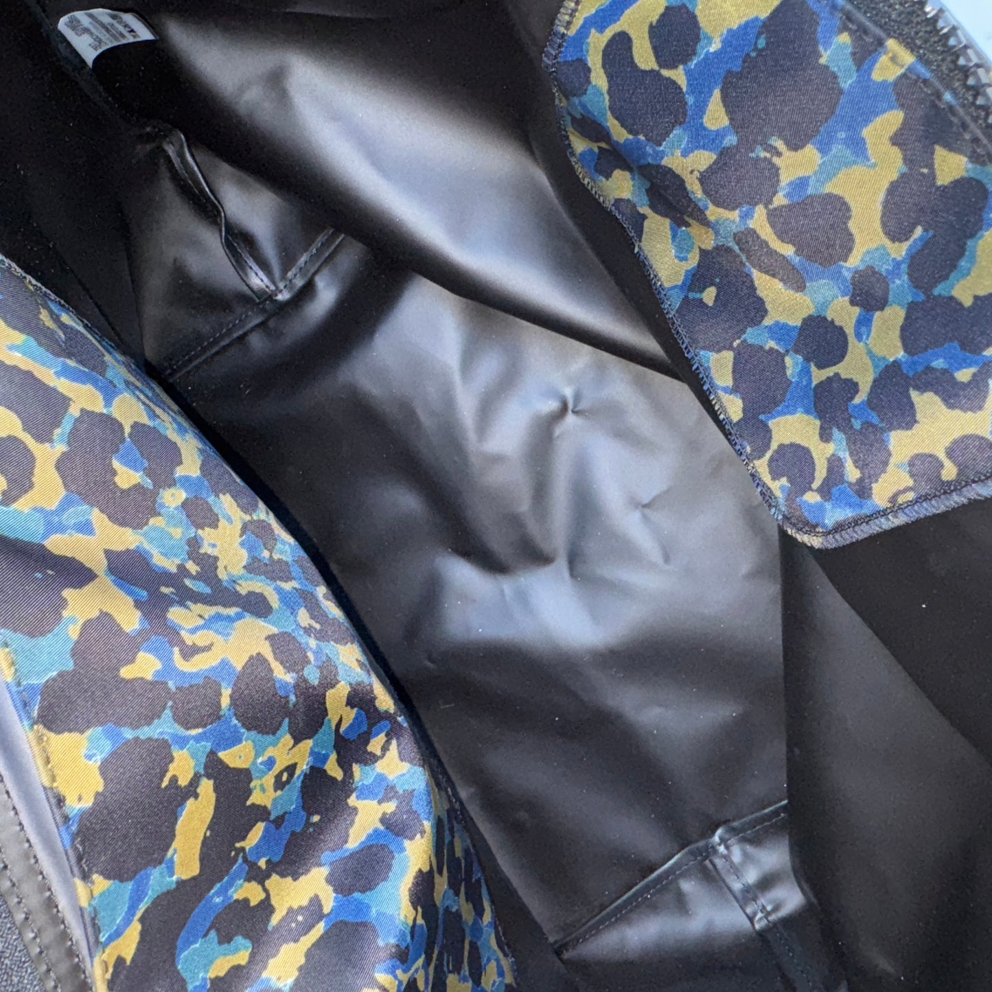 Longchamp Le Pliage Medium Panther Print Nylon Tote
