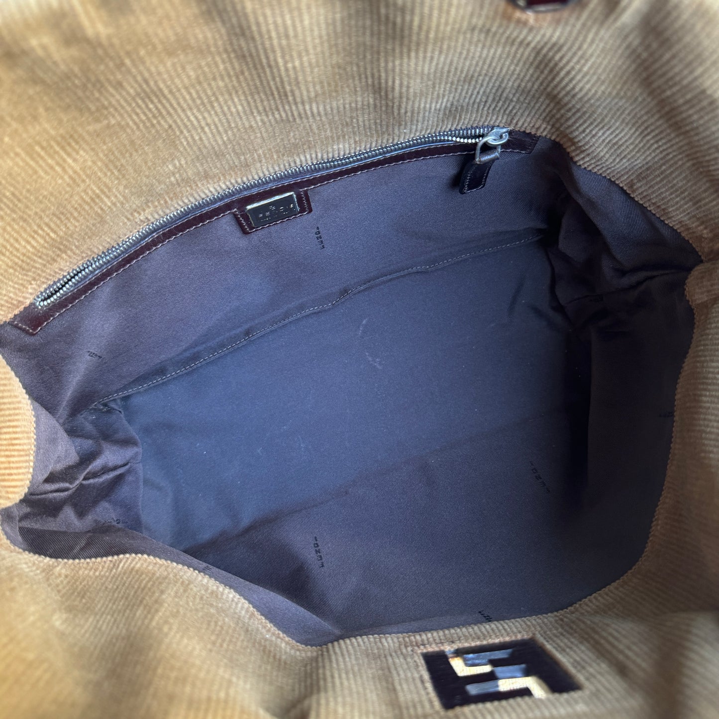 Fendi Vintage Corduroy Tote