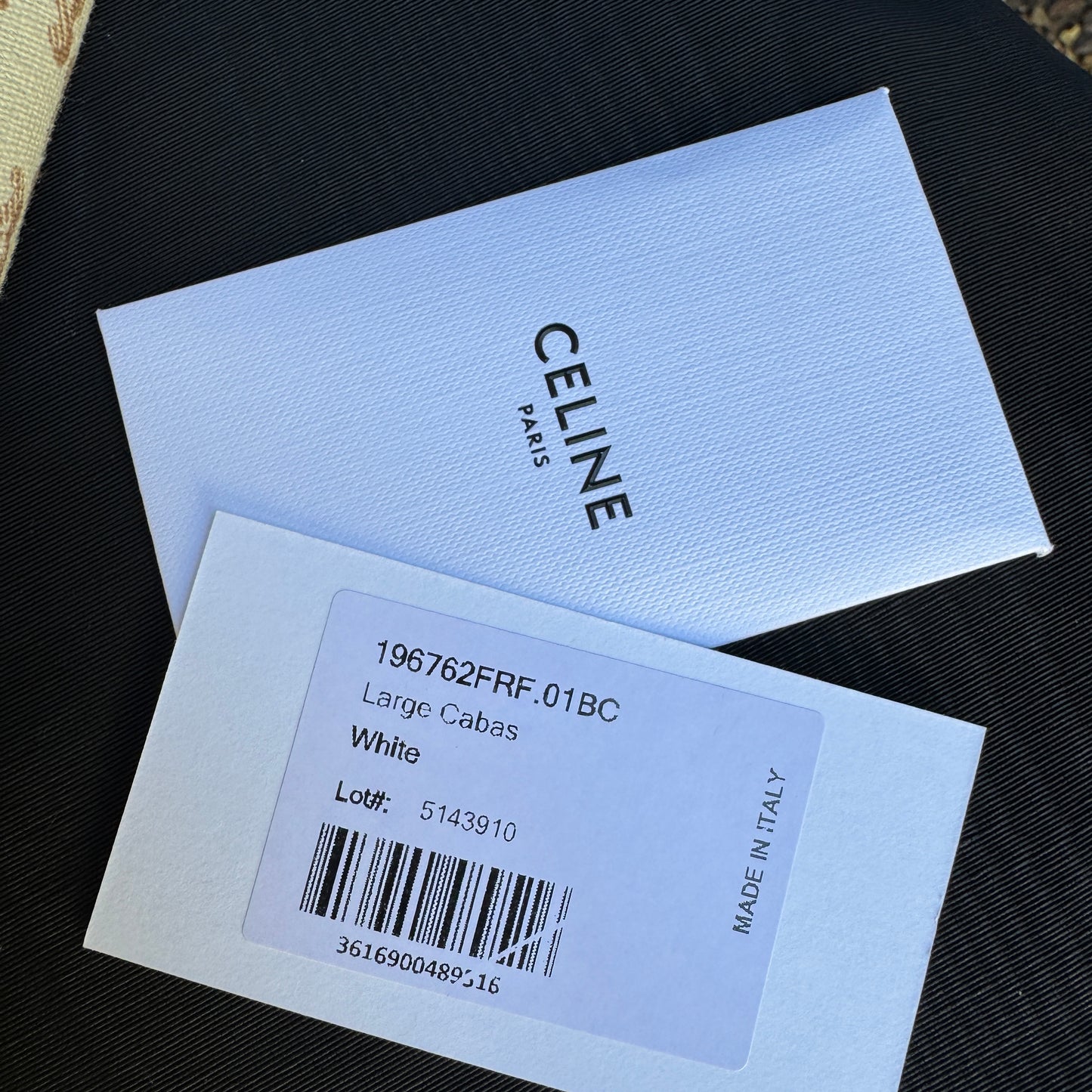 Celine Large Cabas Thais Triomphe Canvas Print Tote