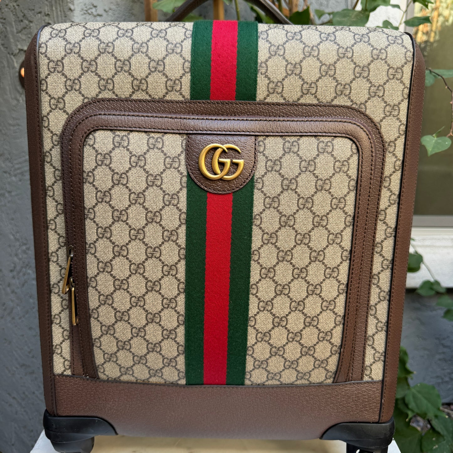 Gucci Savoy Small Monogram Trolley Suitcase