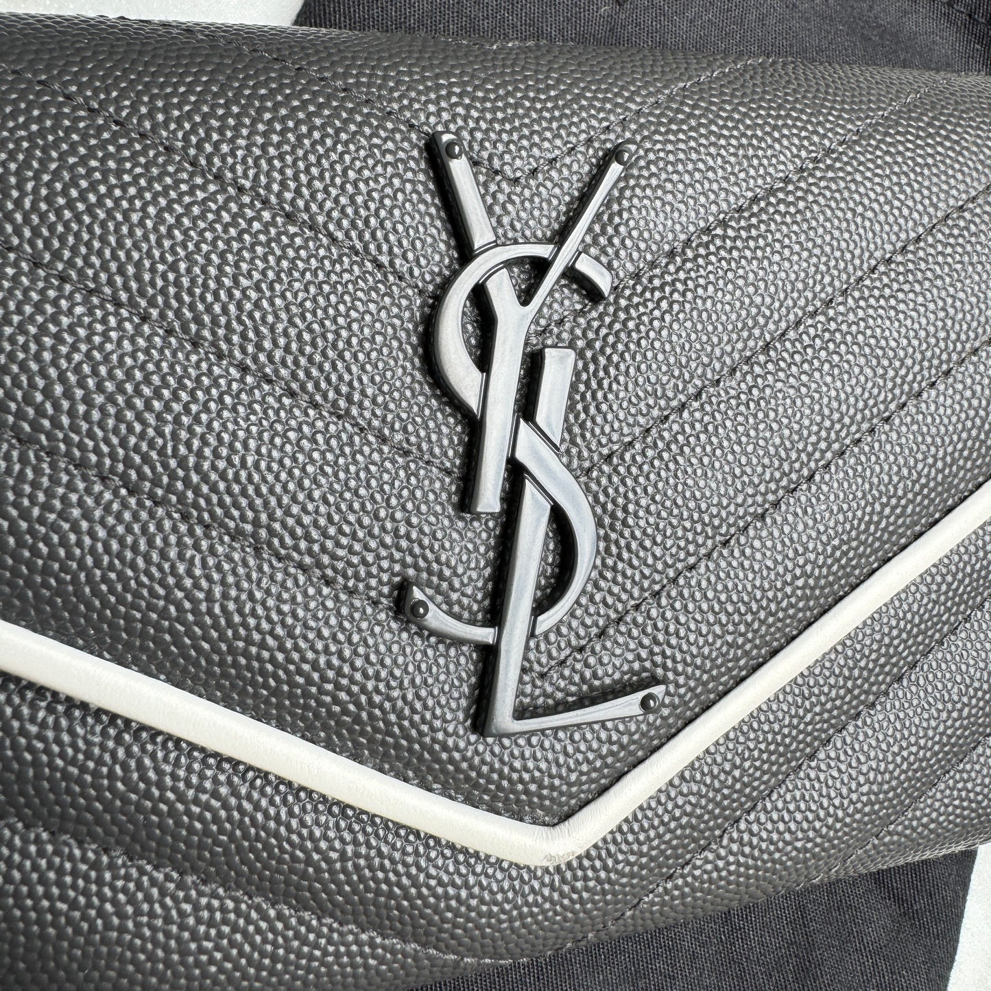 Saint Laurent Large Envelope Bicolor Wallet