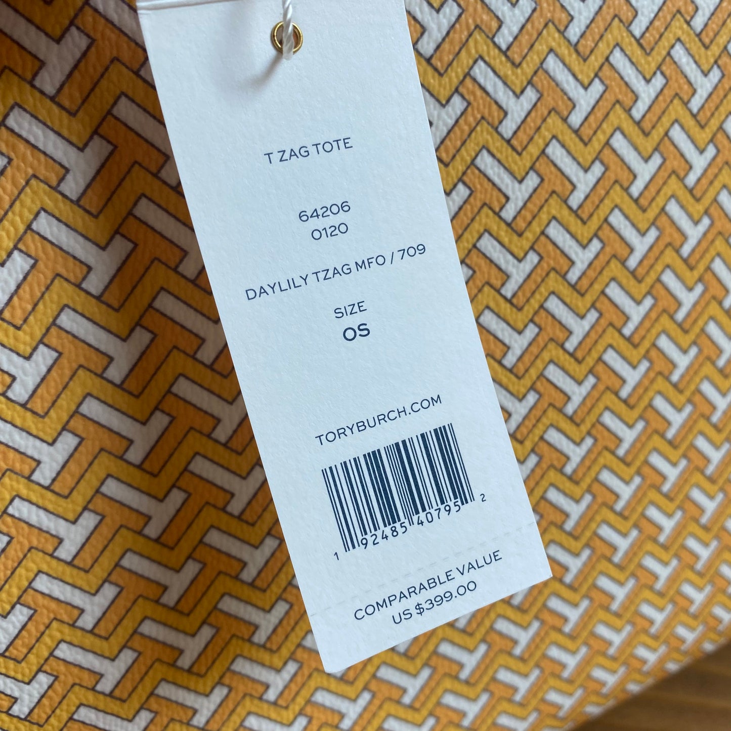 Tory Burch T Tile Daylily T Zag Tote