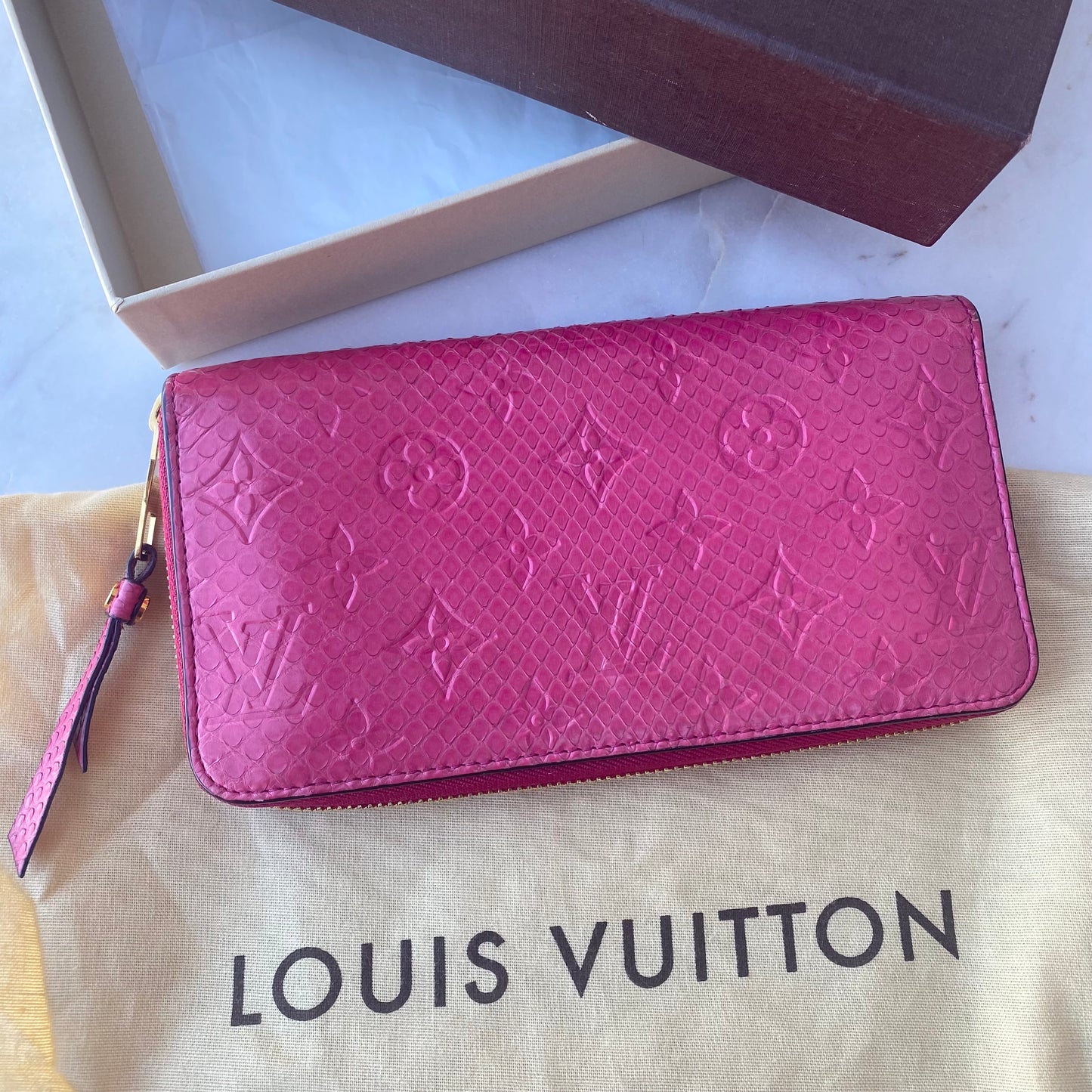 Louis Vuitton Python Zippy Wallet