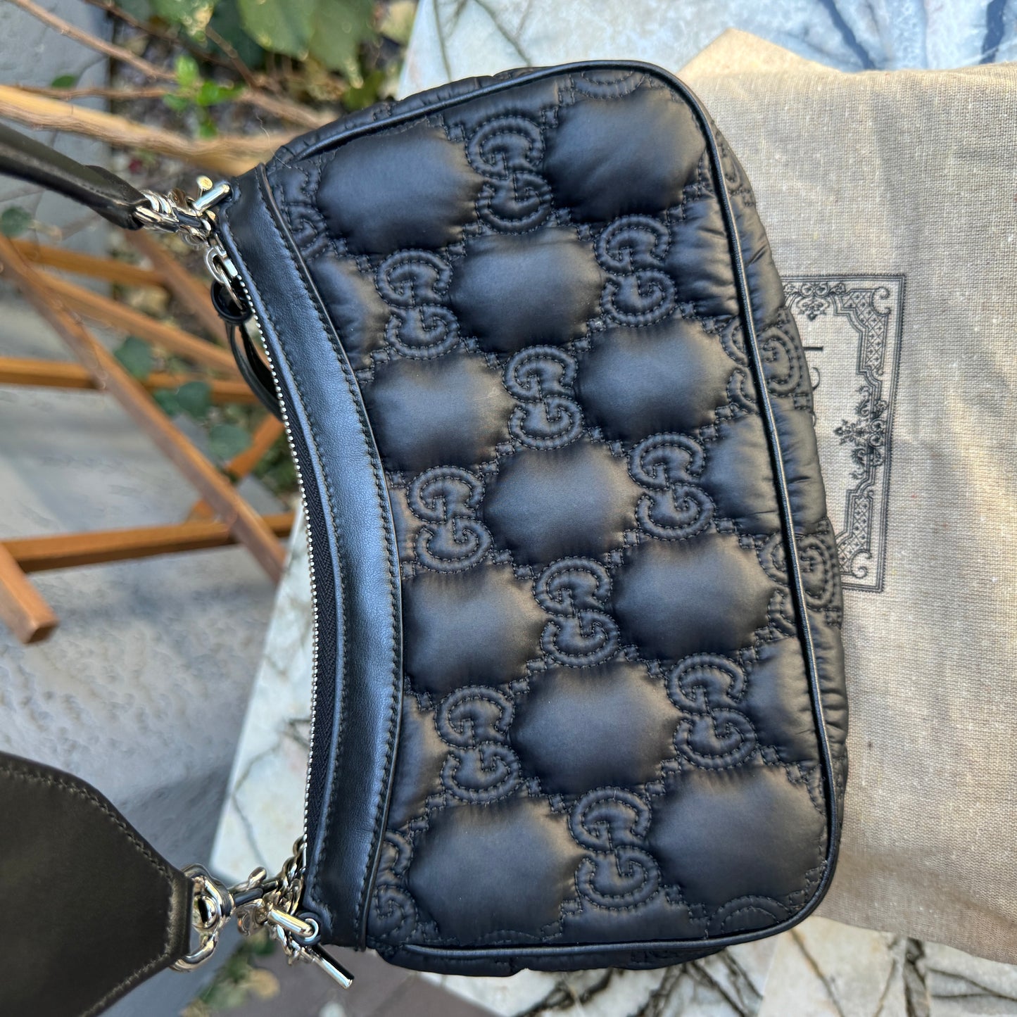 Gucci Matelasse Nylon GG Quilted Crossbody