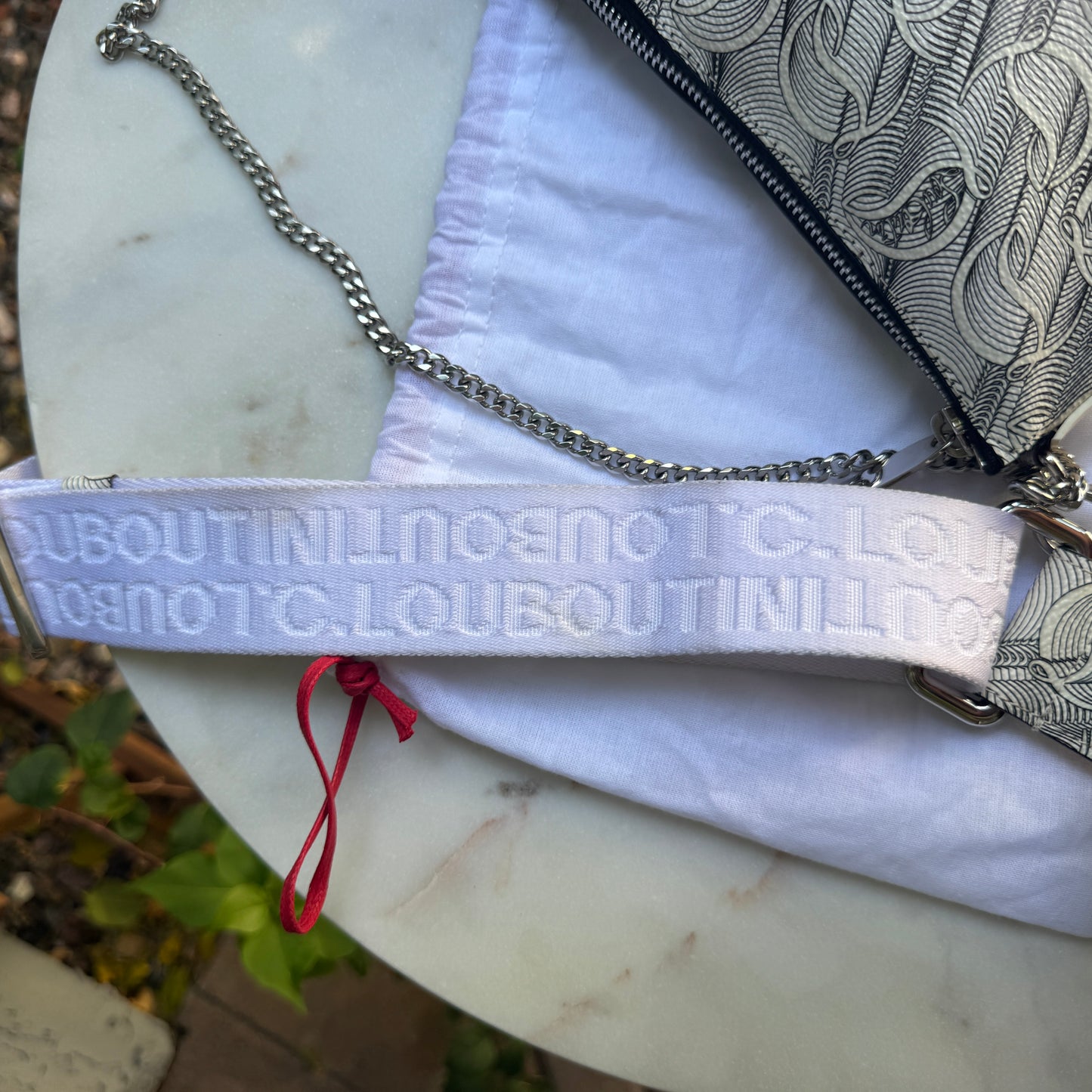 Christian Louboutin Loubila Hybrid Monogram Pouch Crossbody