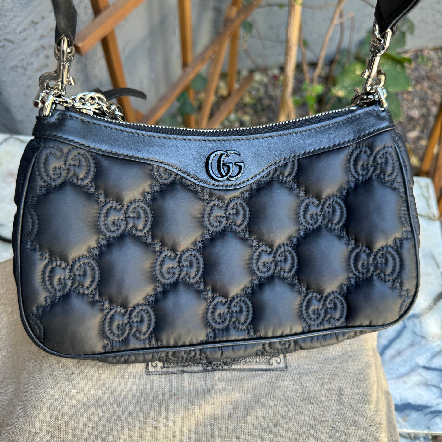 Gucci Matelasse Nylon GG Quilted Crossbody