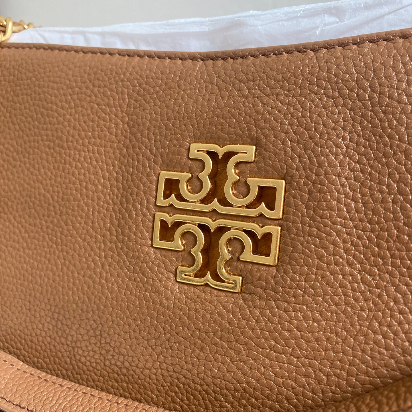 Tory Burch Britten Triple Compartment Leather Tote