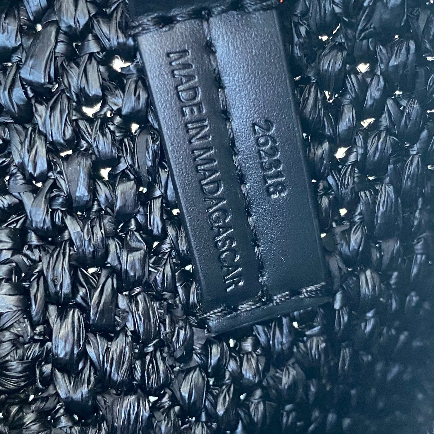 Loewe Mini Raffia Font Tote Crossbody