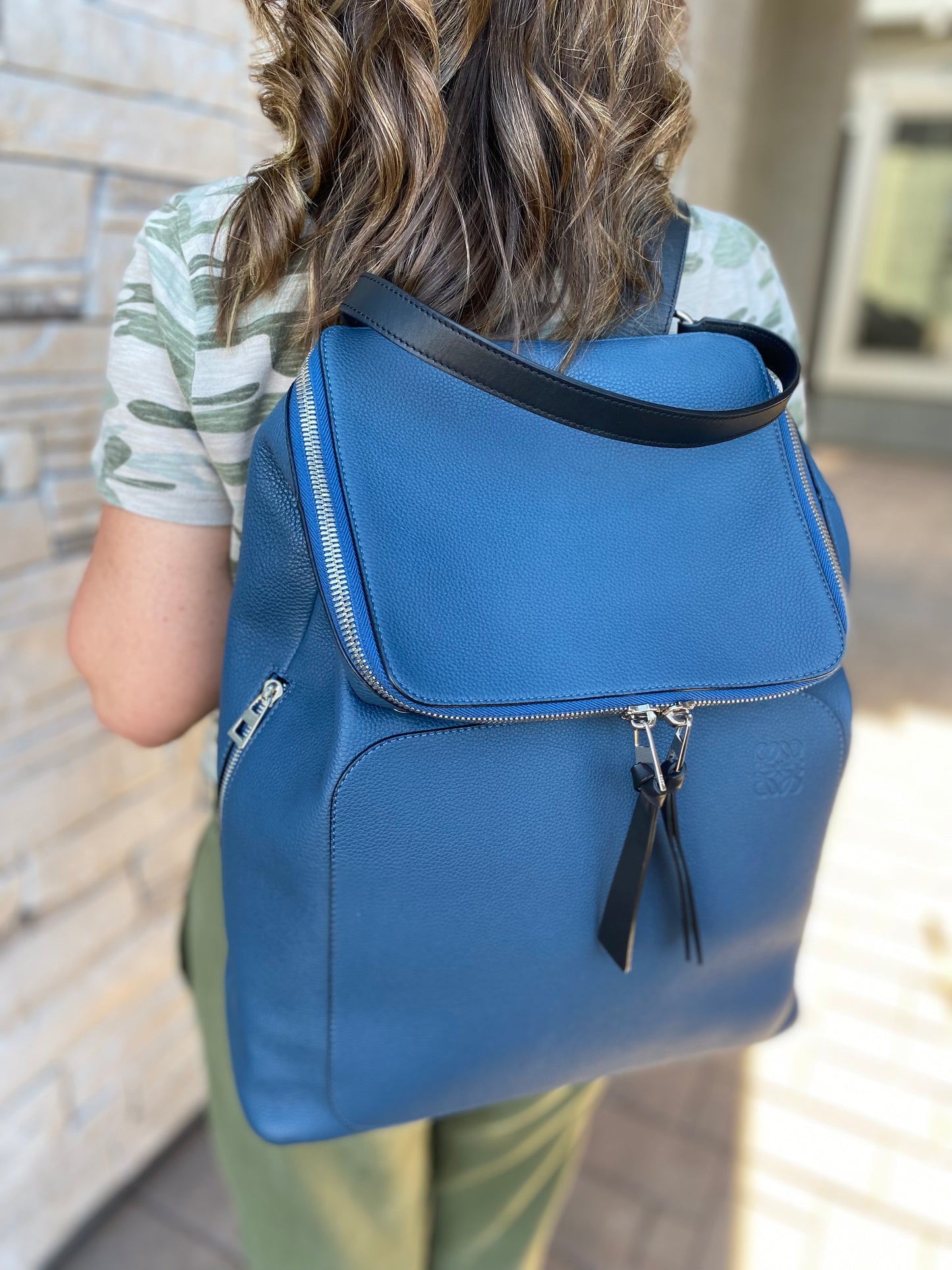 Loewe Goya Leather Backpack
