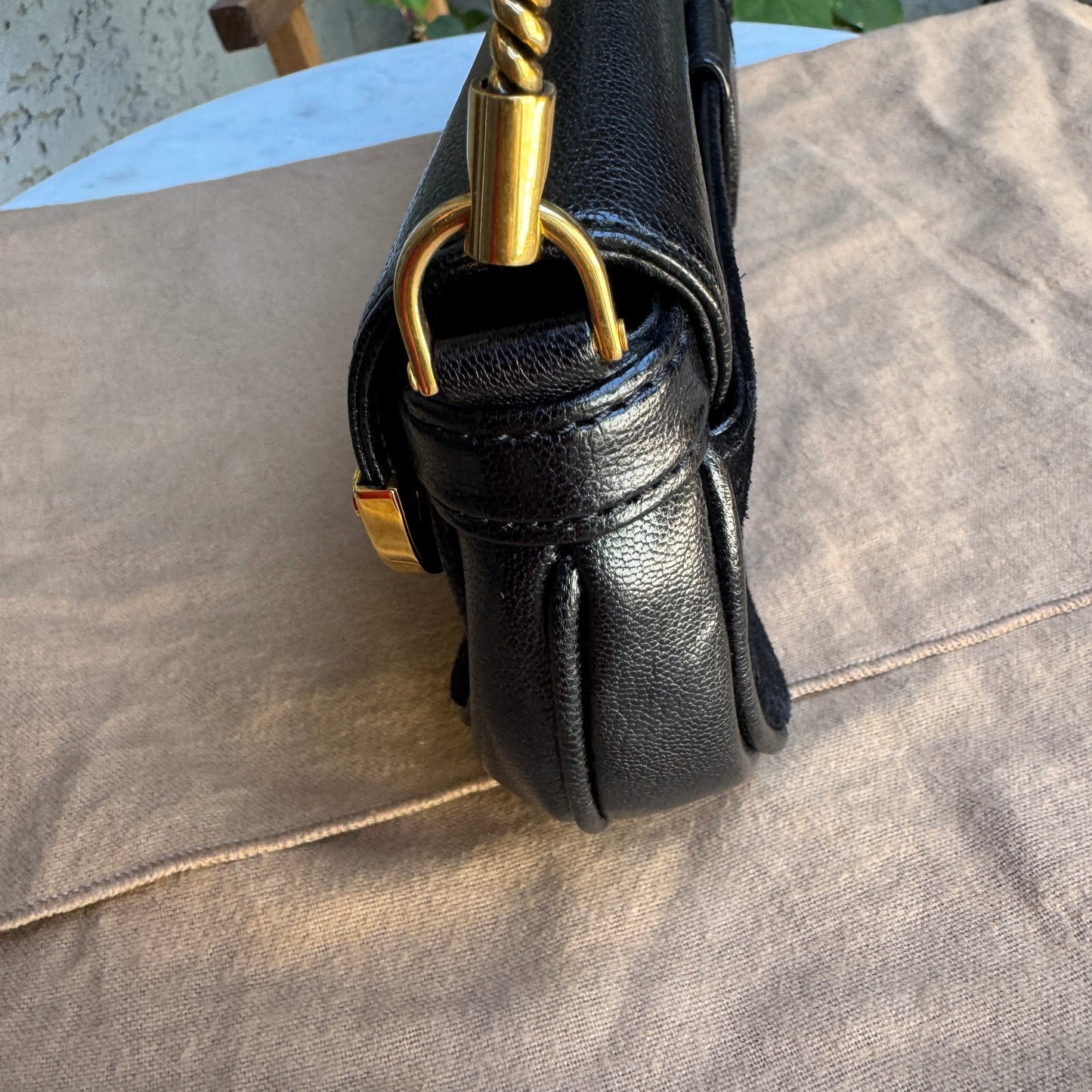 Louis Vuitton Avant Garde Leather Pochette Shoulder Bag