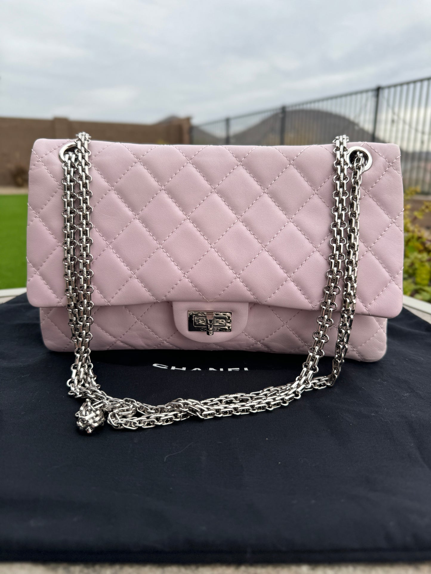 Chanel Reissue 226 Double Flap Calfskin Shoulder Bag