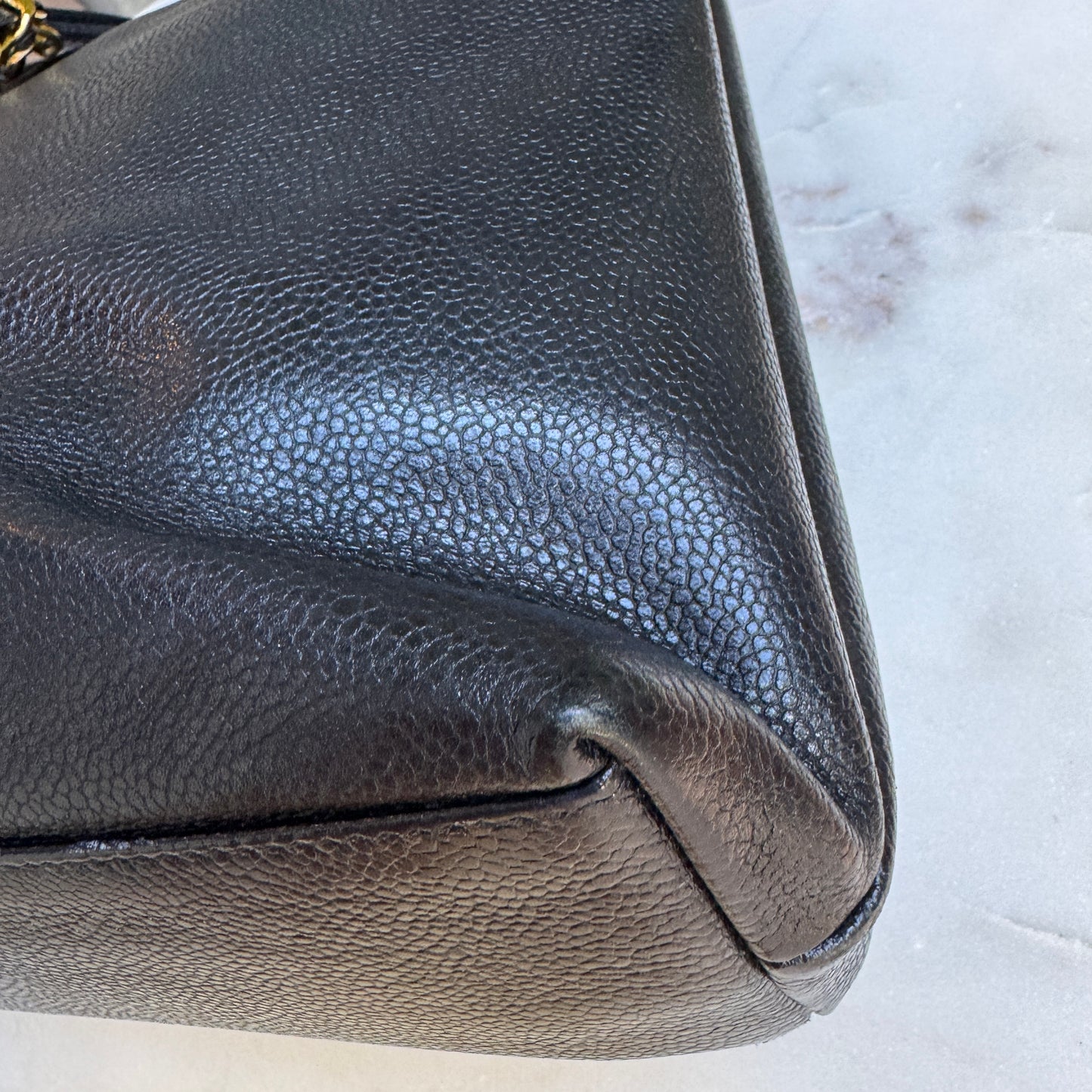Chanel Caviar Leather Vintage CC Pocket Shoulder Bag