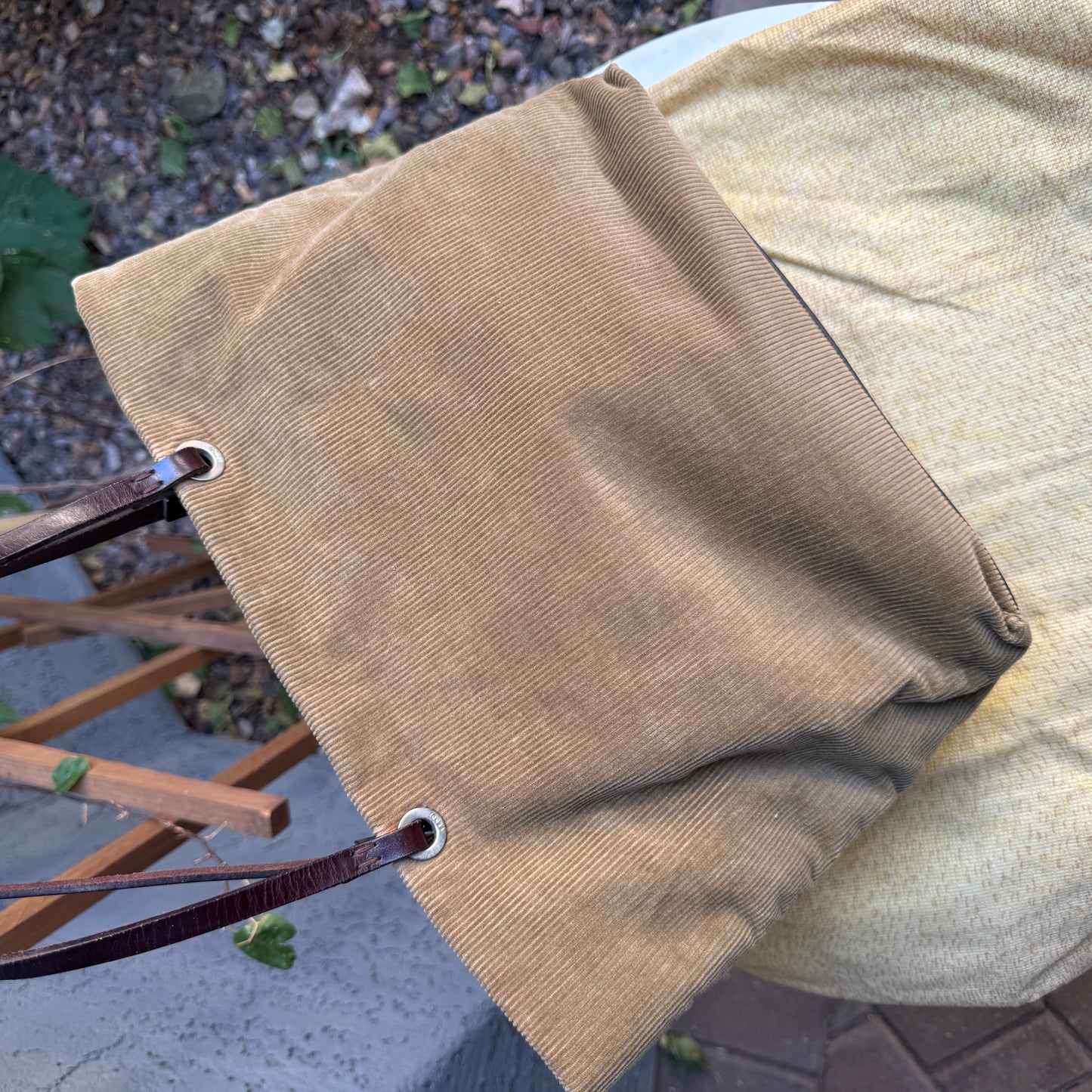 Fendi Vintage Corduroy Tote