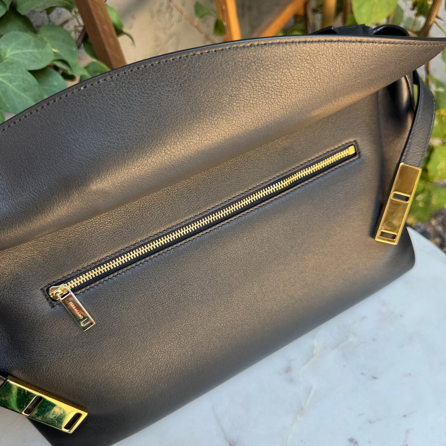 Ferragamo Large Hug Pouch Crossbody